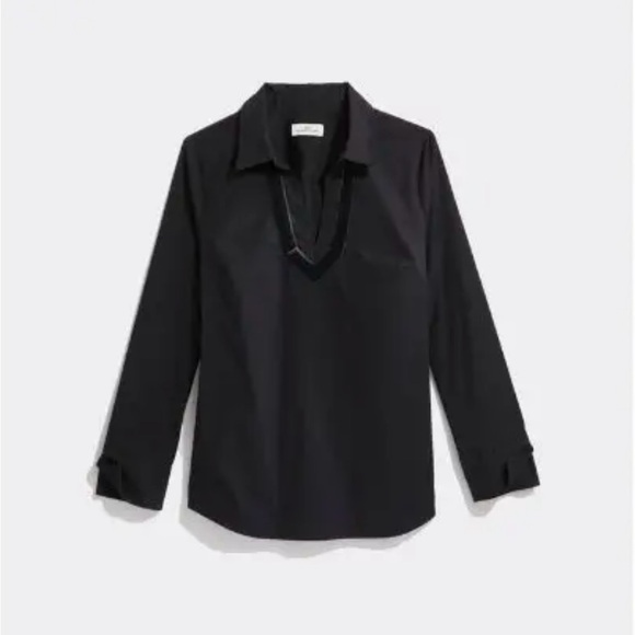 🆕Vineyard Vines Velvet Trim Popover Shirt Size S NWT - Picture 2 of 10